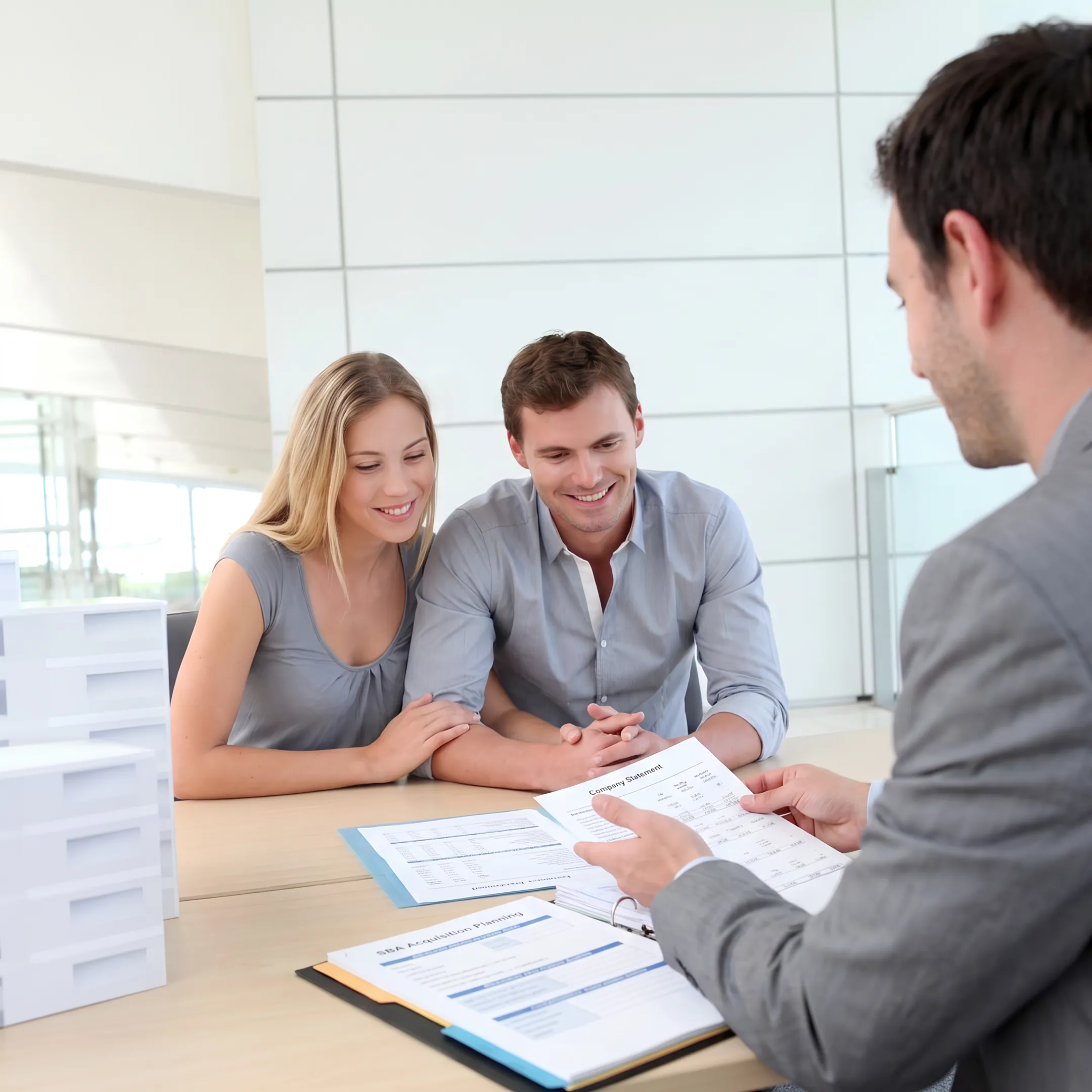 Advisor helping a buyer evaluate a business acquisition for SBA financing