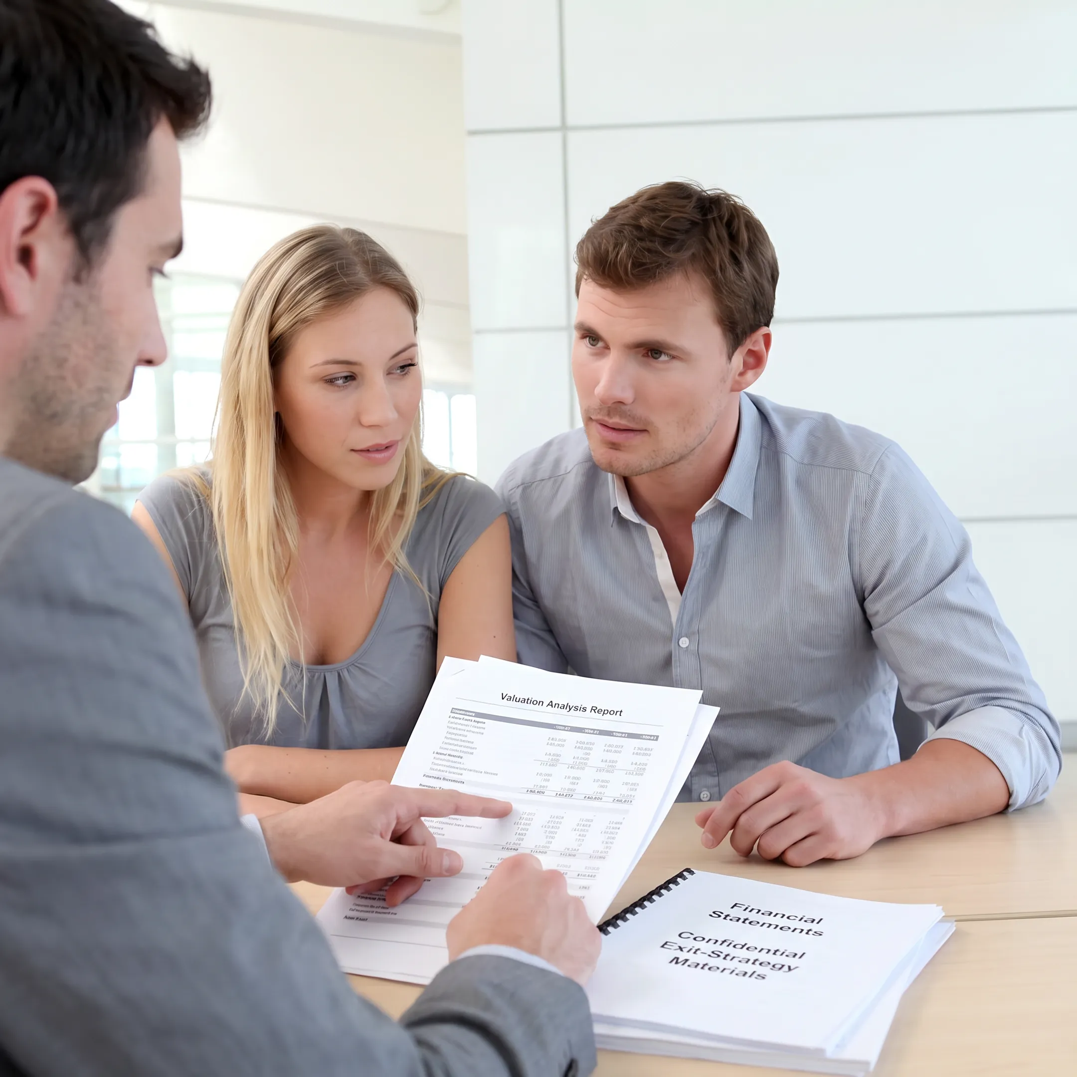 Advisor discussing daycare business valuation with an owner