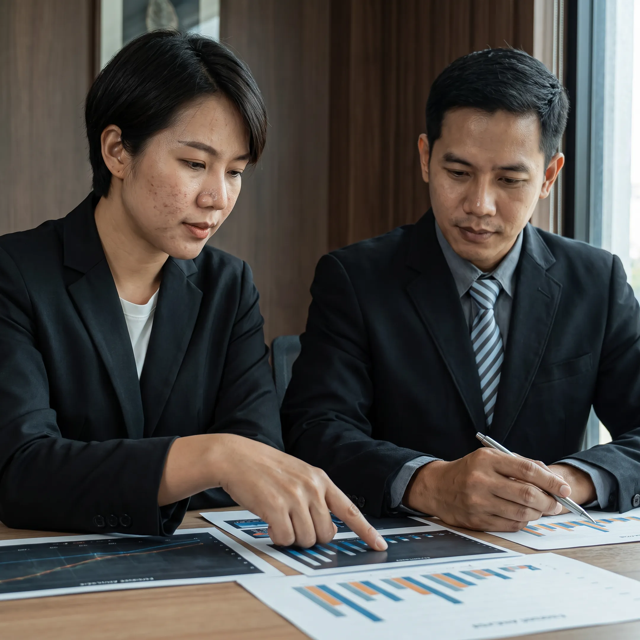 Advisor discussing business valuation and transaction strategy