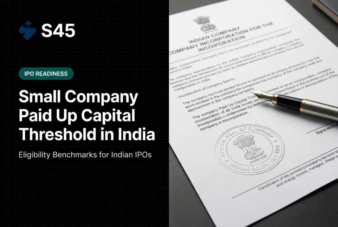 Small Company Paid Up Capital Threshold in India