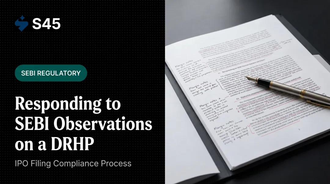 Responding to SEBI Observations on a DRHP