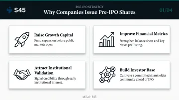Four reasons companies issue pre-IPO shares before public listing