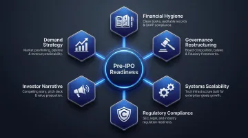 Six-domain pre-IPO preparation framework for Indian startup transformation