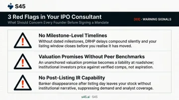 Three IPO consultant red flags founders must identify before signing mandate