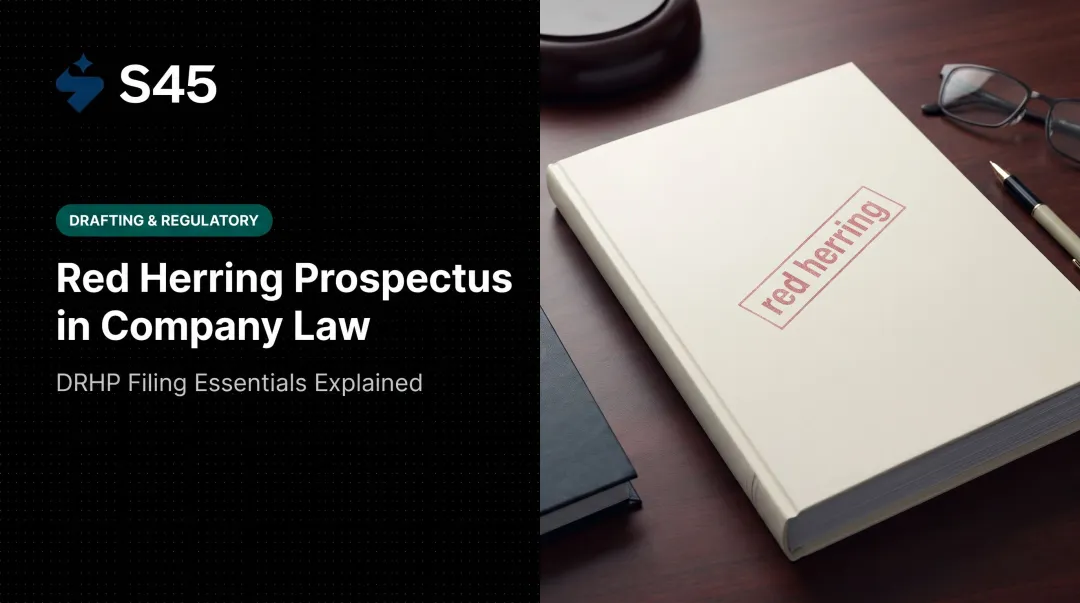 Red Herring Prospectus in Company Law