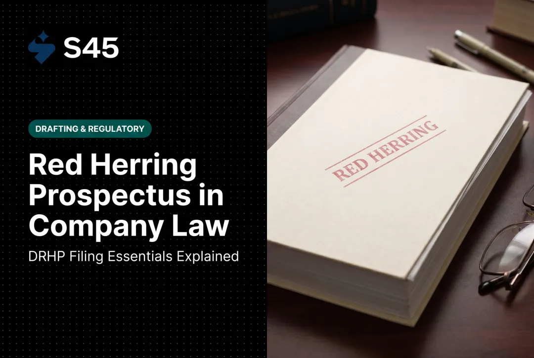 Red Herring Prospectus in Company Law