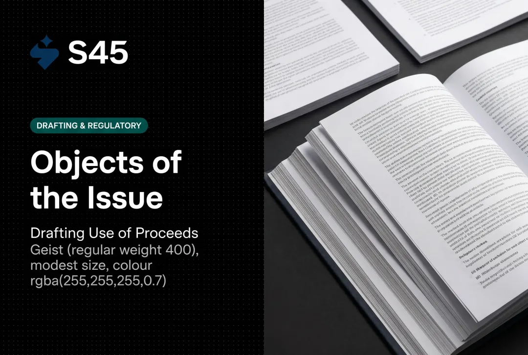 Objects of the Issue: Drafting Use of Proceeds