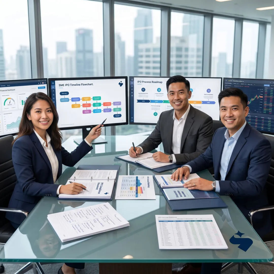 SME IPO process planning session