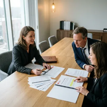 Advisor reviewing telecom migration plan
