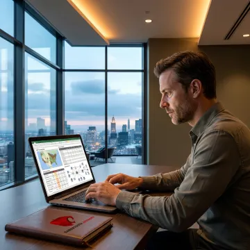 Advisor comparing wireless internet provider options