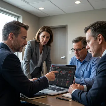 Cybersecurity advisor reviewing incident response plan
