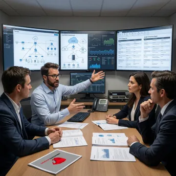 IT infrastructure consultant advising business team