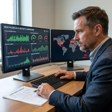 Advisor reviewing HIPAA security controls