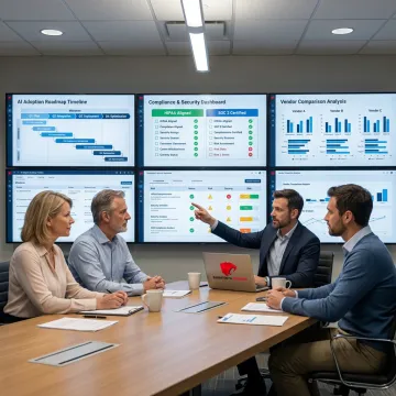 Healthcare AI consulting planning session
