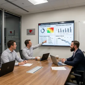 IT advisors mapping risk assessment steps