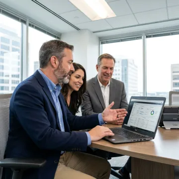 VoIP consultant advising business team