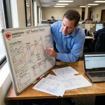 Advisor mapping VoIP readiness process