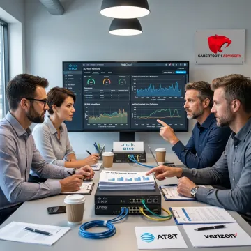 Managed broadband network advisory dashboard