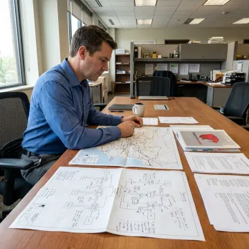 Advisor comparing fiber provider options
