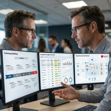 Advisor leading a digital transformation planning workshop