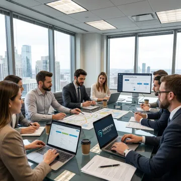 Consultants planning customer experience technology roadmap