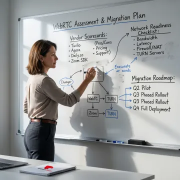 Advisor mapping WebRTC assessment process