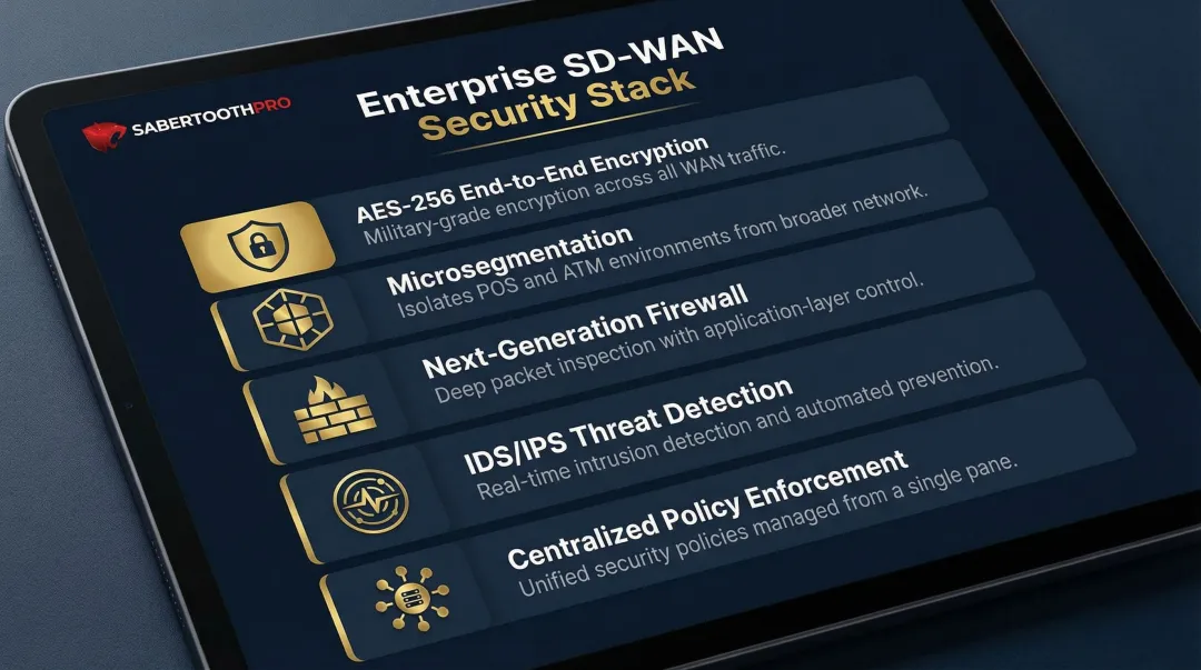 Five SD-WAN built-in security features for financial institution compliance and data protection