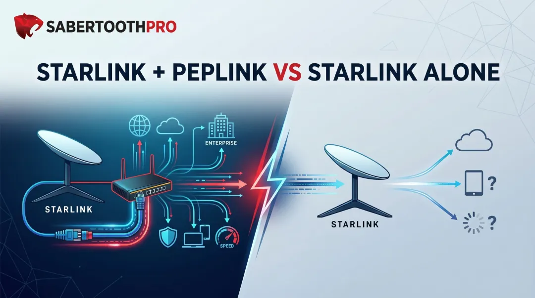 Starlink + Peplink vs Starlink Alone