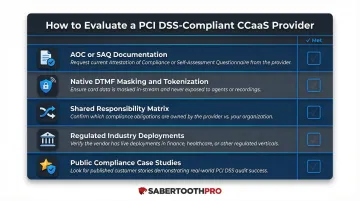 Five key evaluation criteria for selecting PCI DSS compliant CCaaS platform providers