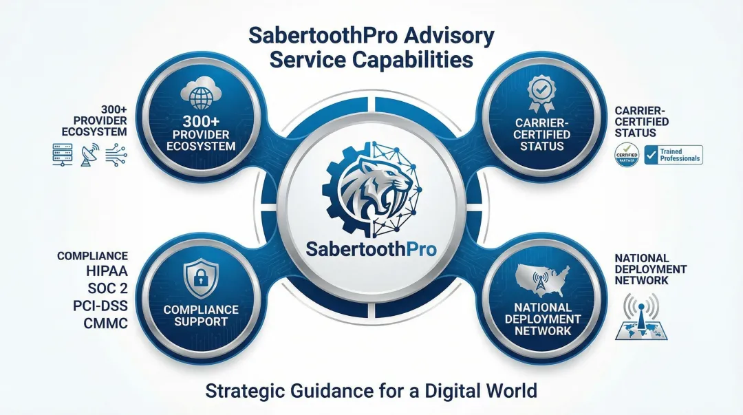 SabertoothPro vendor-agnostic SD-WAN advisory services and compliance capabilities overview