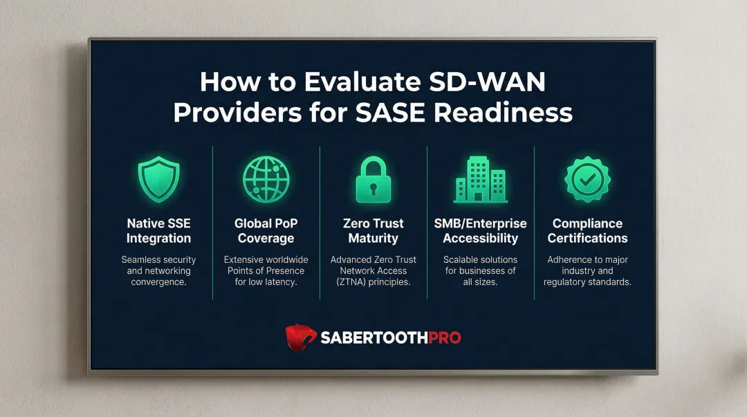 Five-factor SASE provider evaluation criteria comparison framework for enterprise selection