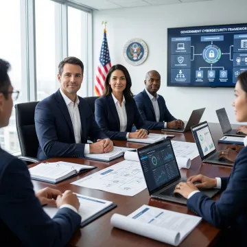 IT procurement specialist reviewing government technology contracts and compliance documentation