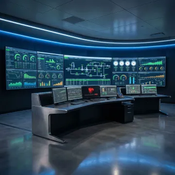 SD-WAN network architecture connecting oil and gas facilities