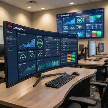 Credit union contact center dashboard showing omnichannel member interactions and service analytics