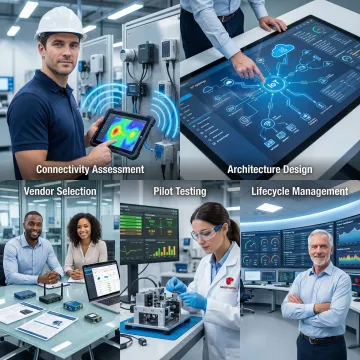 IoT consulting process workflow with device connectivity and management