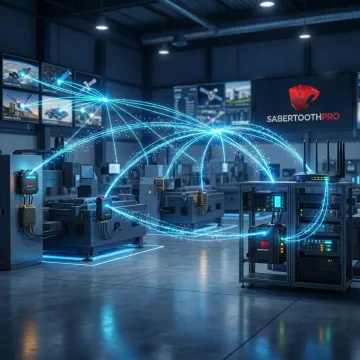 Enterprise IoT connectivity infrastructure with connected devices and network nodes