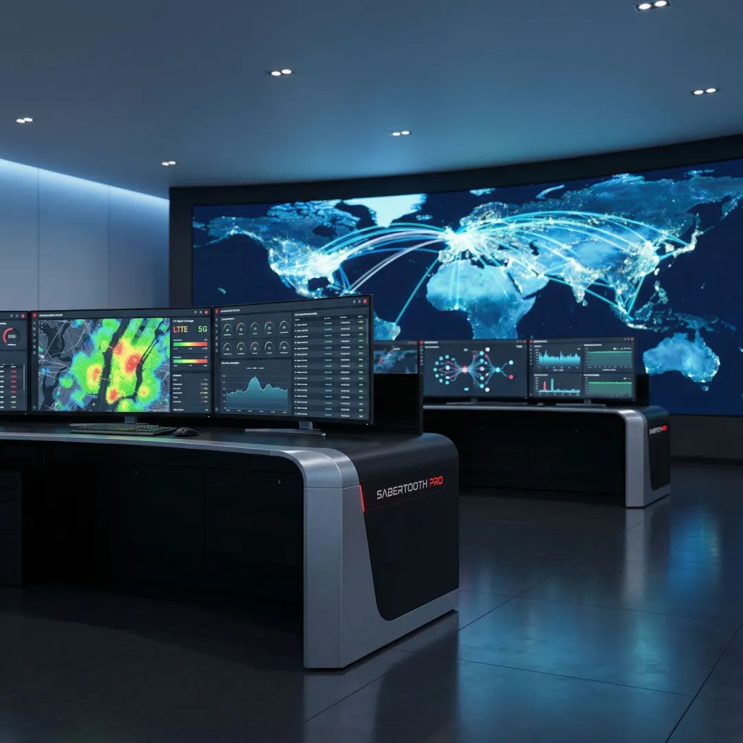 Network operations center monitoring wireless connectivity infrastructure