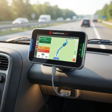 Fleet telematics hardware installed in commercial vehicle