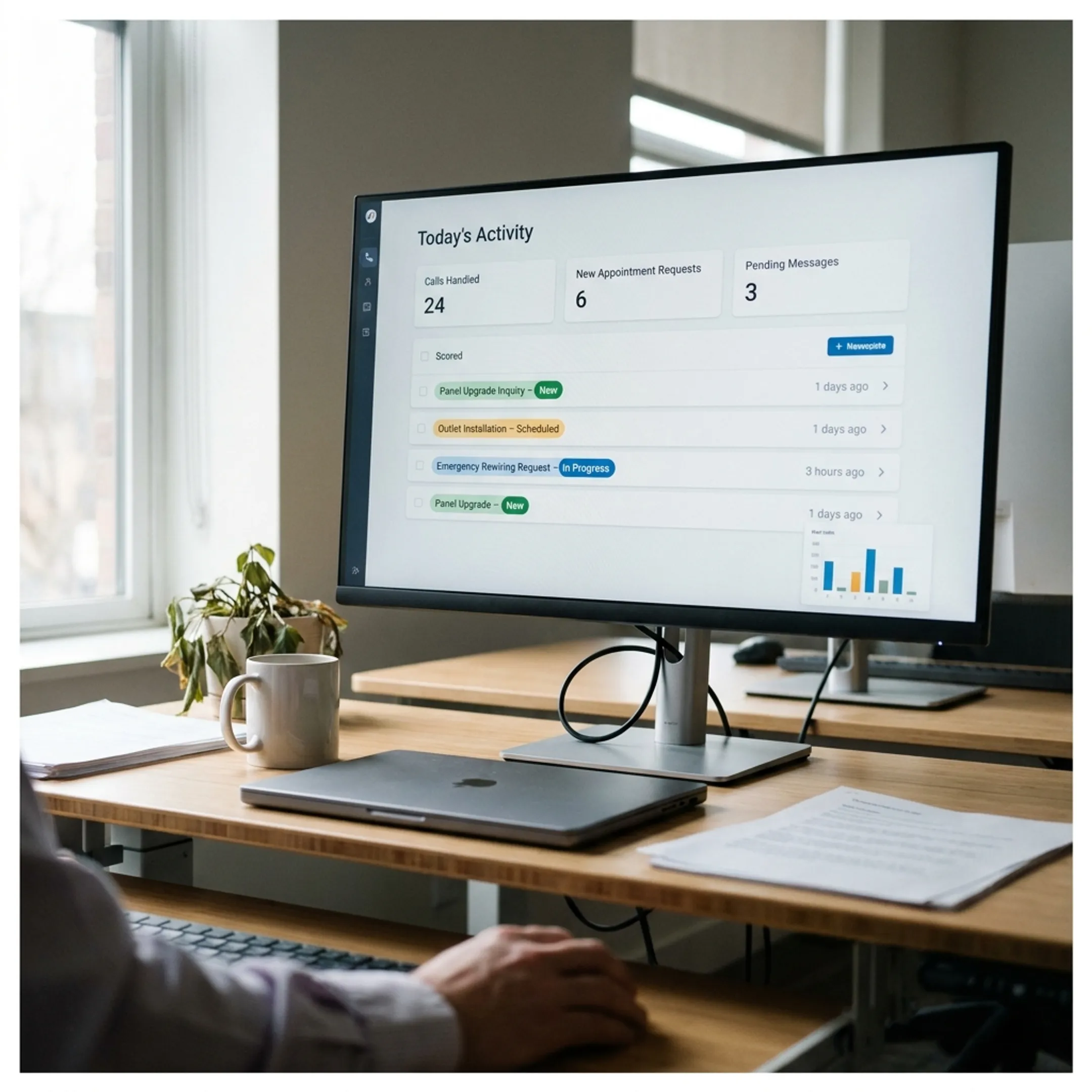Virtual Receptionist Services for Electricians: 24/7 Support