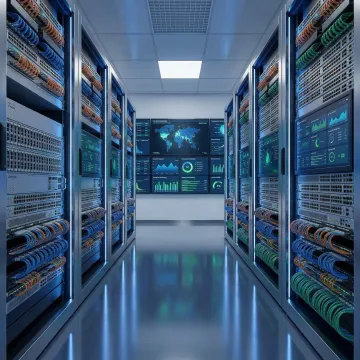 Financial institution network infrastructure with secure connectivity and compliance monitoring