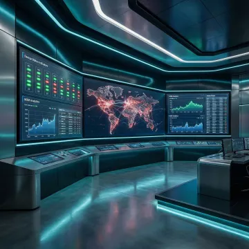 Real-time IoT device management dashboard displaying connected sensors and network status