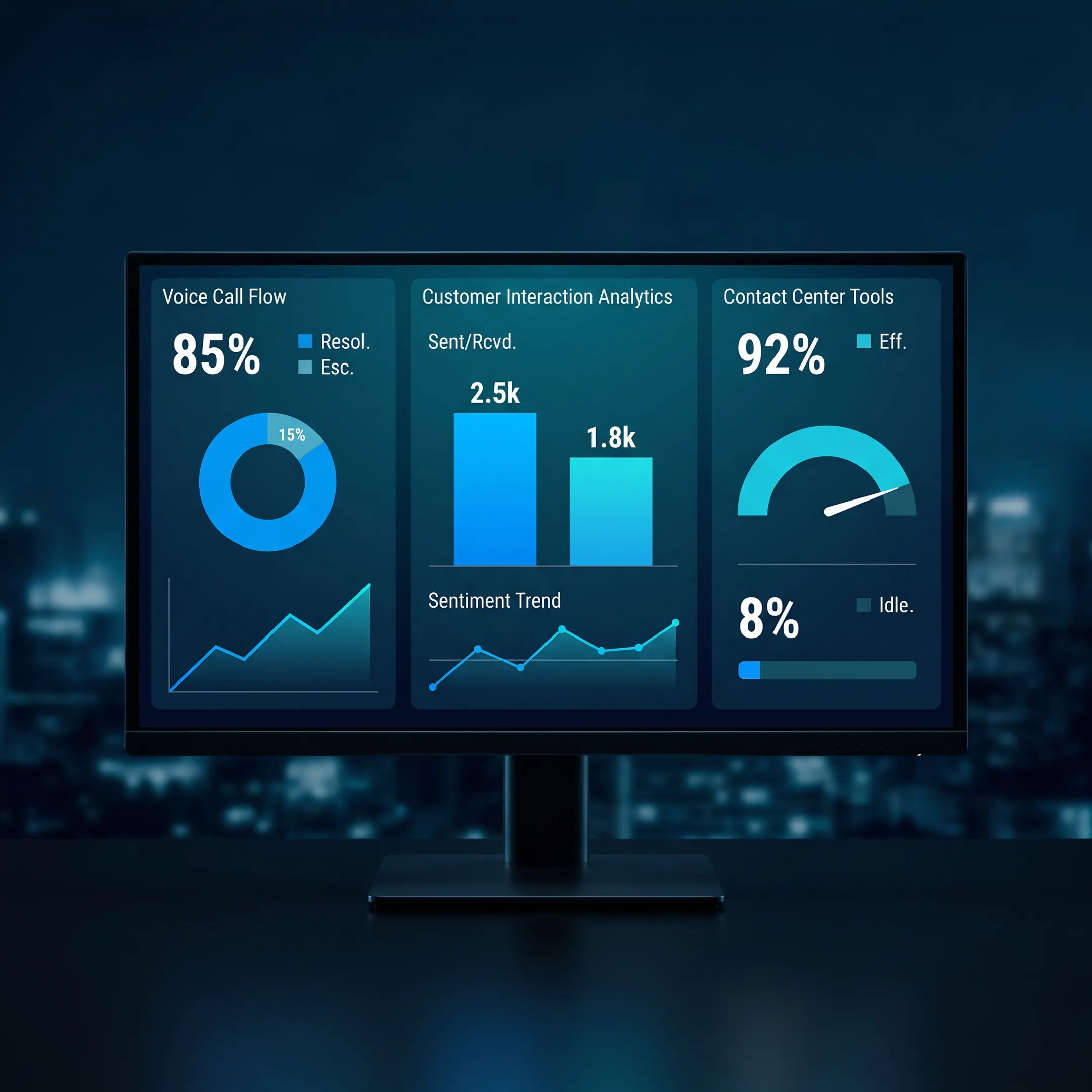 AI customer support platform managing automated voice interactions