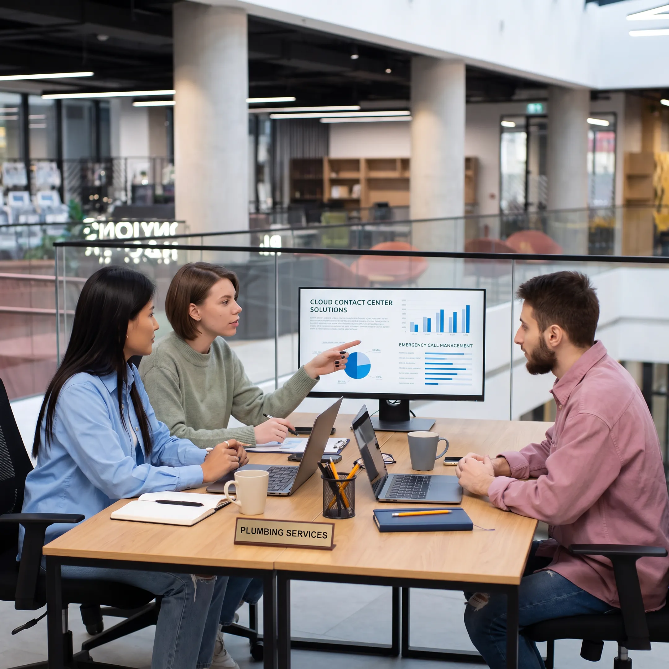 Technology advisor reviewing emergency call management options