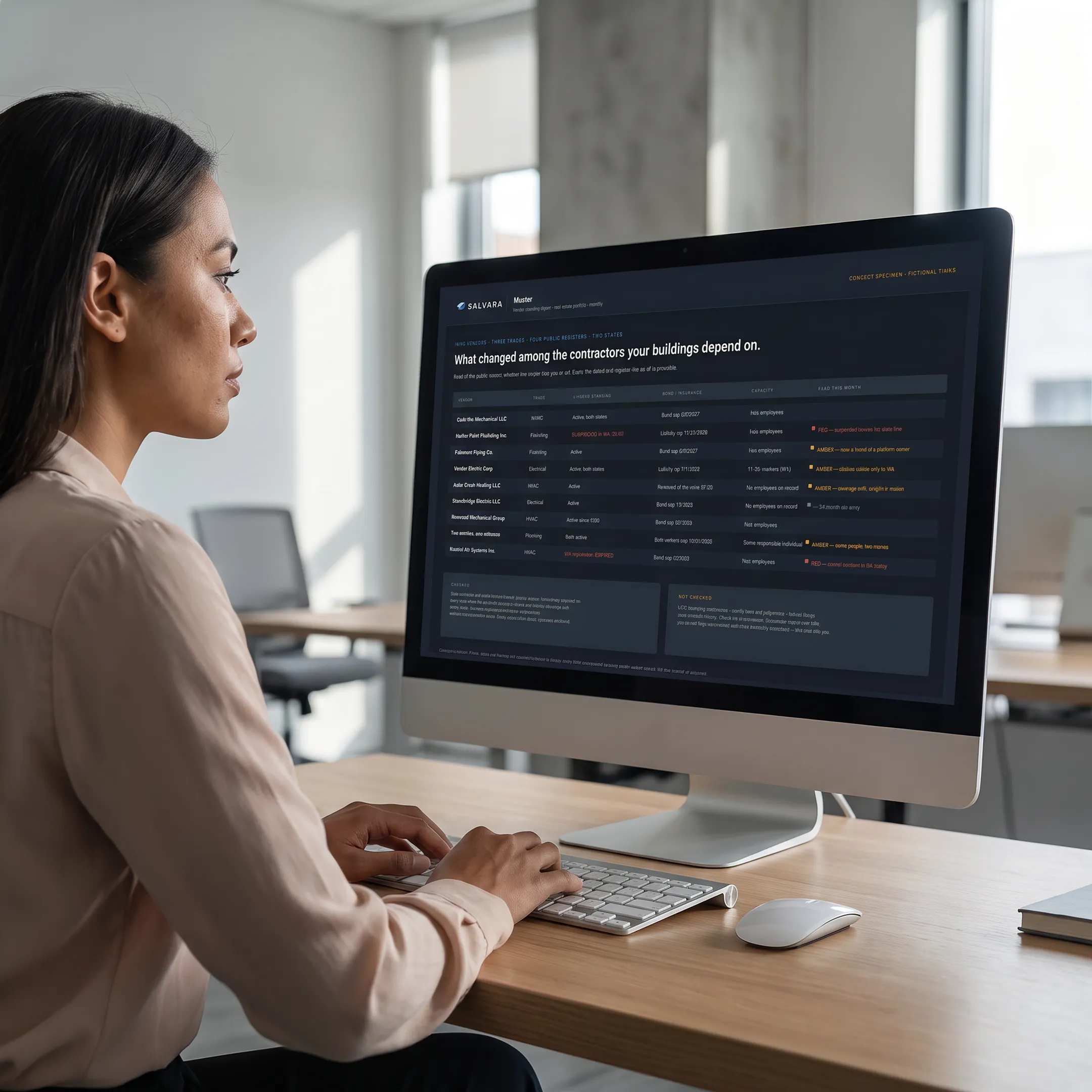 Researcher comparing license records and source dates