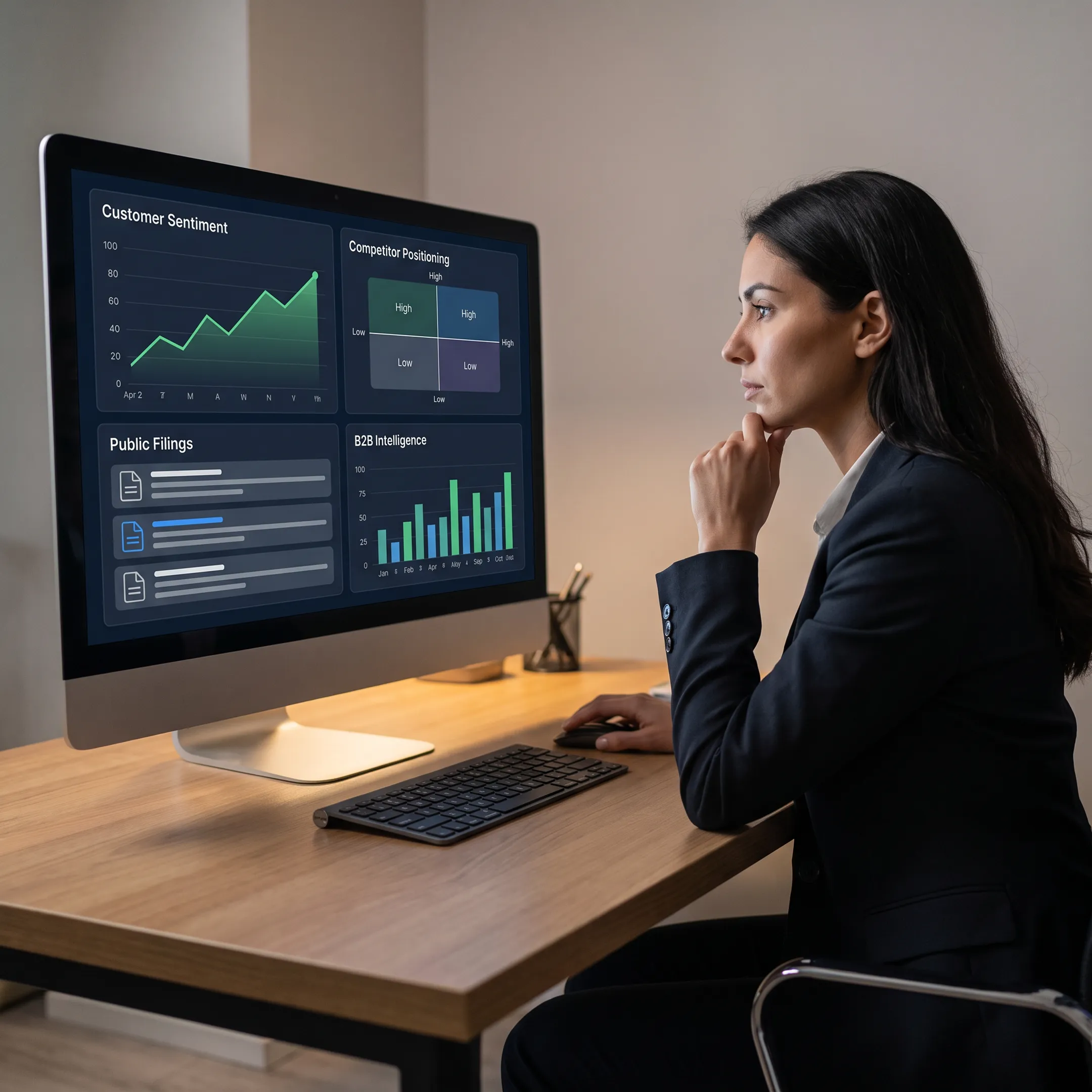 Research specialist examining source-verified market intelligence and competitive findings