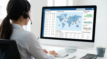 Samyak Infotech custom supply chain visibility dashboard with real-time shipment tracking interface