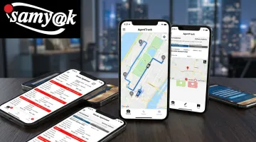 Samyak Infotech AgentTrack route optimizer mobile dashboard field sales interface