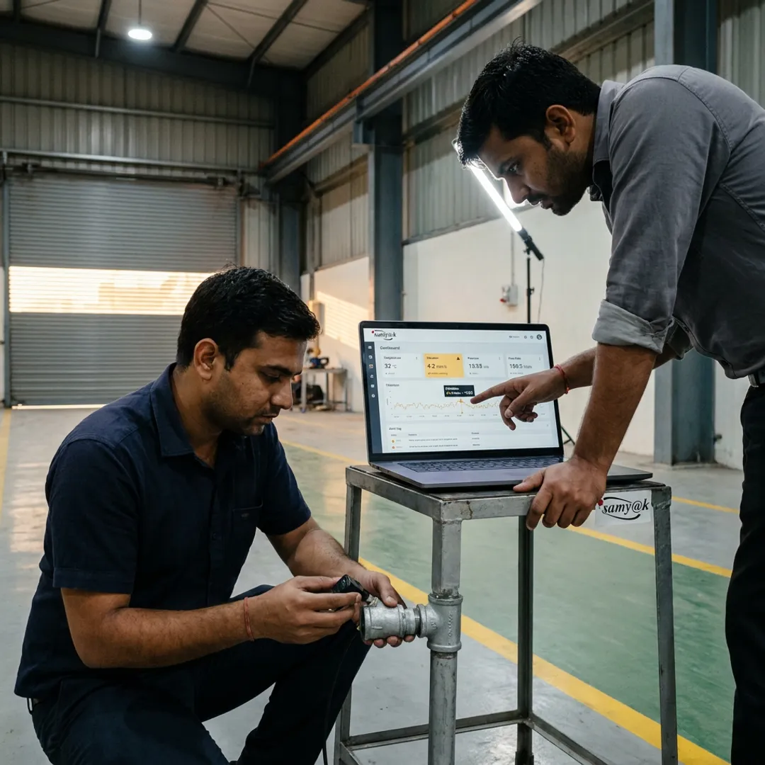 Engineers implementing an Industrial IoT development process