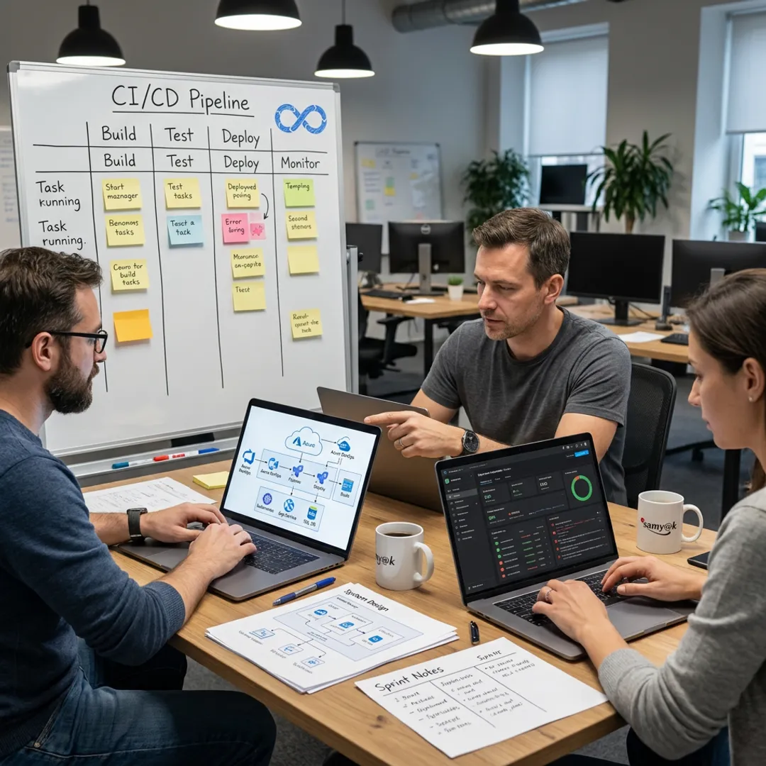 DevOps team mapping CI/CD implementation process