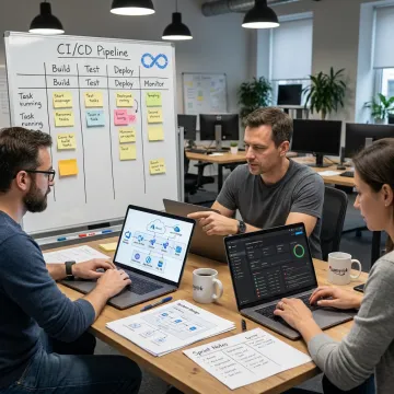 DevOps team mapping CI/CD implementation process